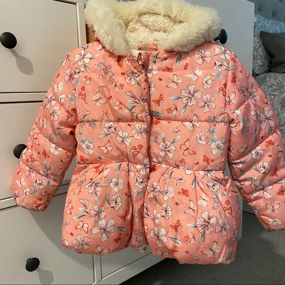 Girls Mothercare hooded puffy jacket